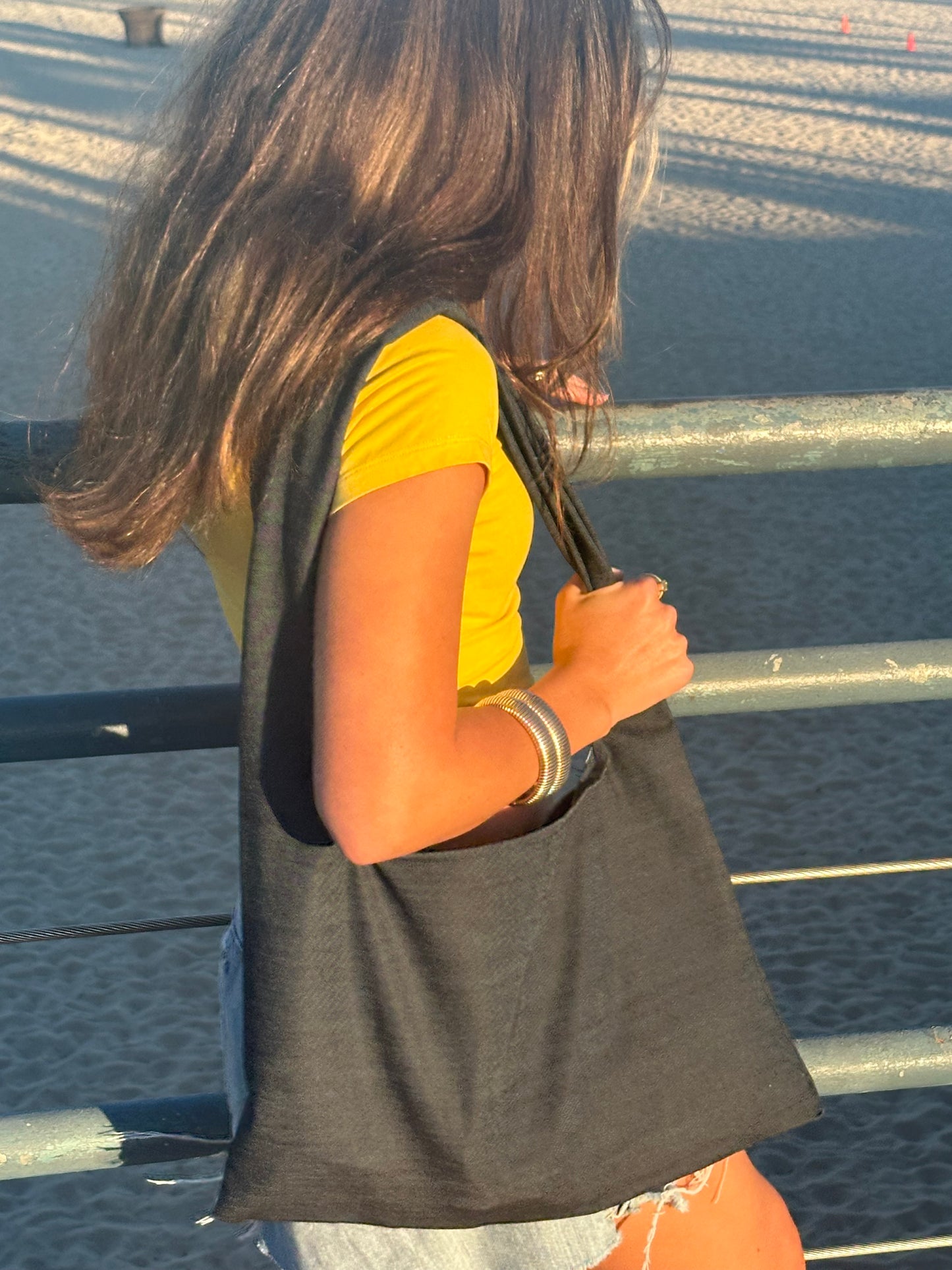 Denim Beach Bag